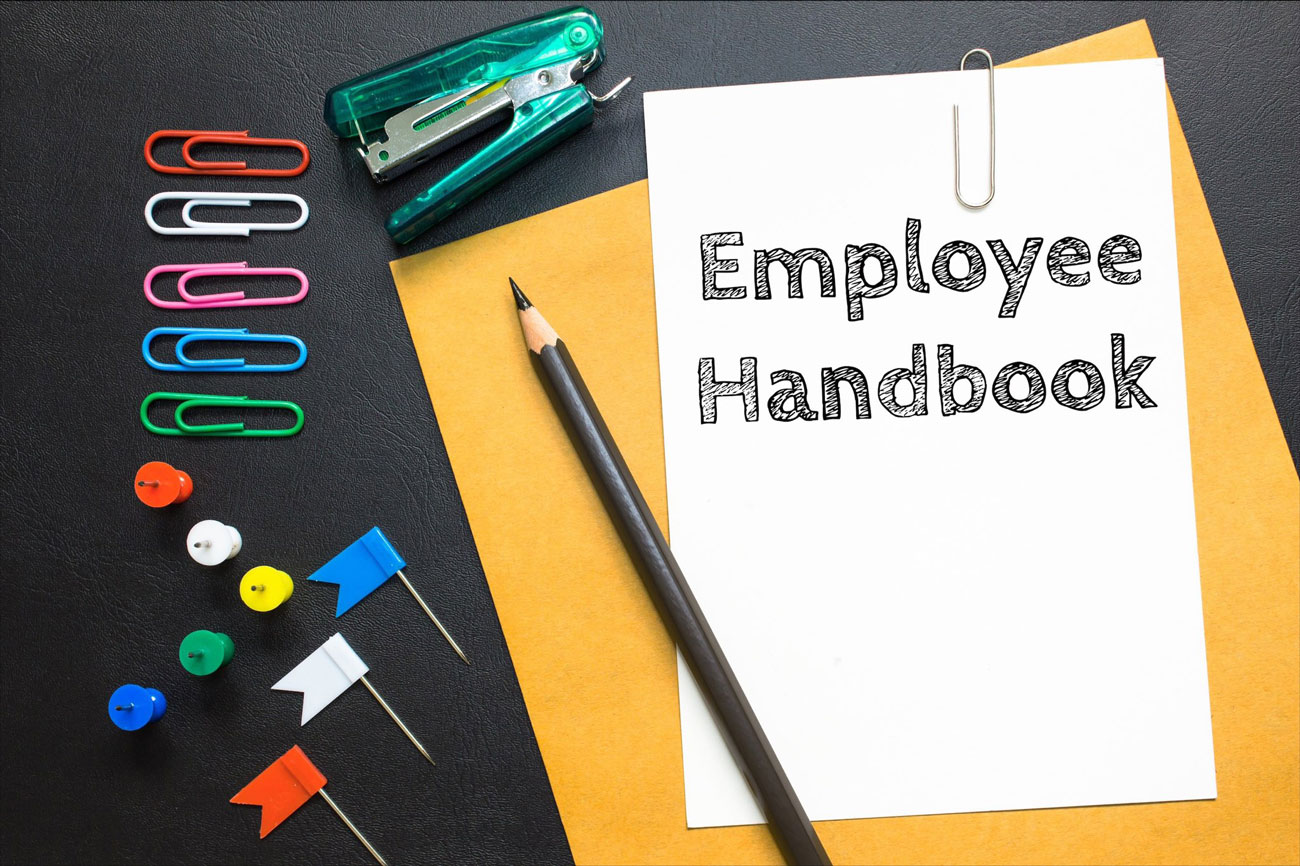 Company / employee handbook for vision and compliance policies and procedures
